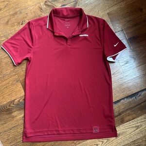 Nike dri fit Arkansas Razorbacks golf shirt